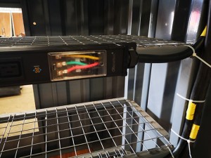 All-in-one air-cooled cryptocurrency mining container